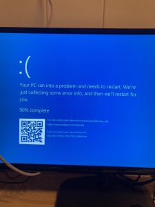 Blauw scherm windows