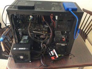 Computer aan het testen